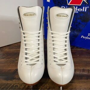 Riedell Model 280 Ladies Women White Figure Ice Skates Size 5.5